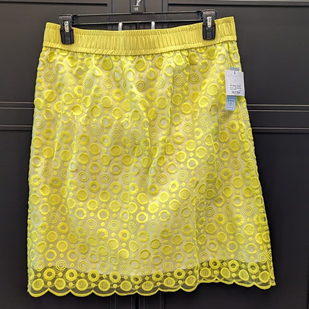 NWT - Yellow and White Skirt